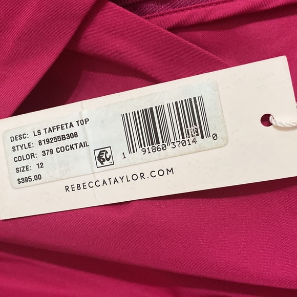 Rebecca Taylor Taffeta Bow Top - Picture 13 of 14